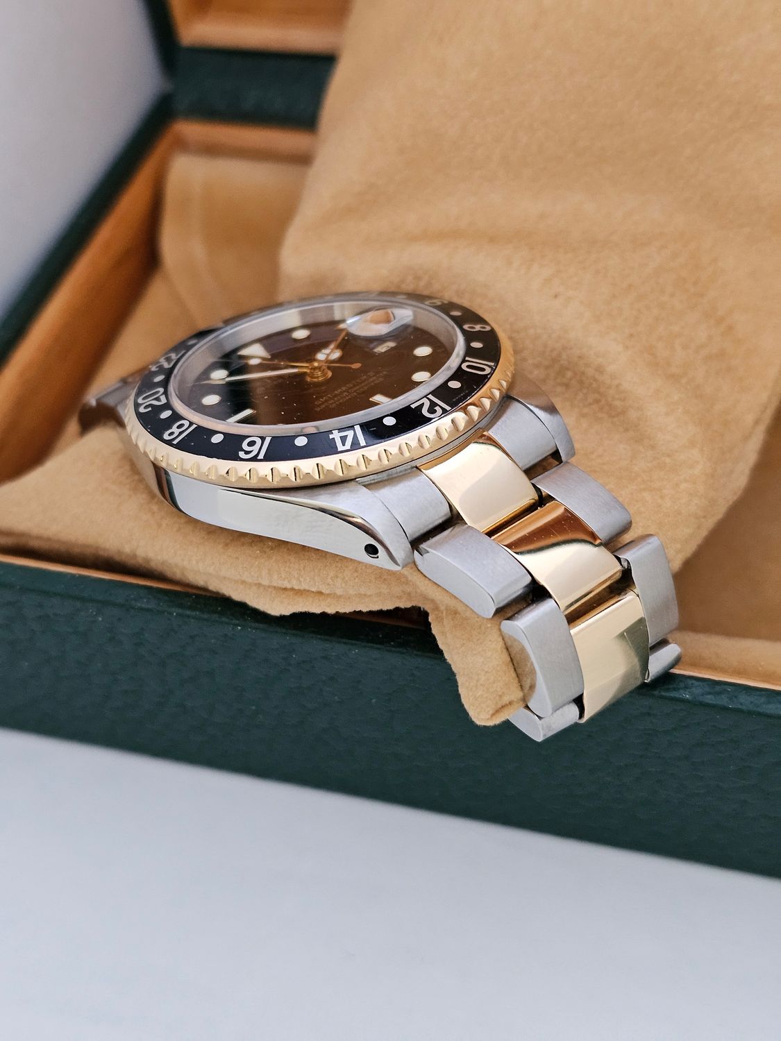 Rolex GMT Master II Watch, Ref 16713LN, Steel &amp; Yellow Gold, 2001