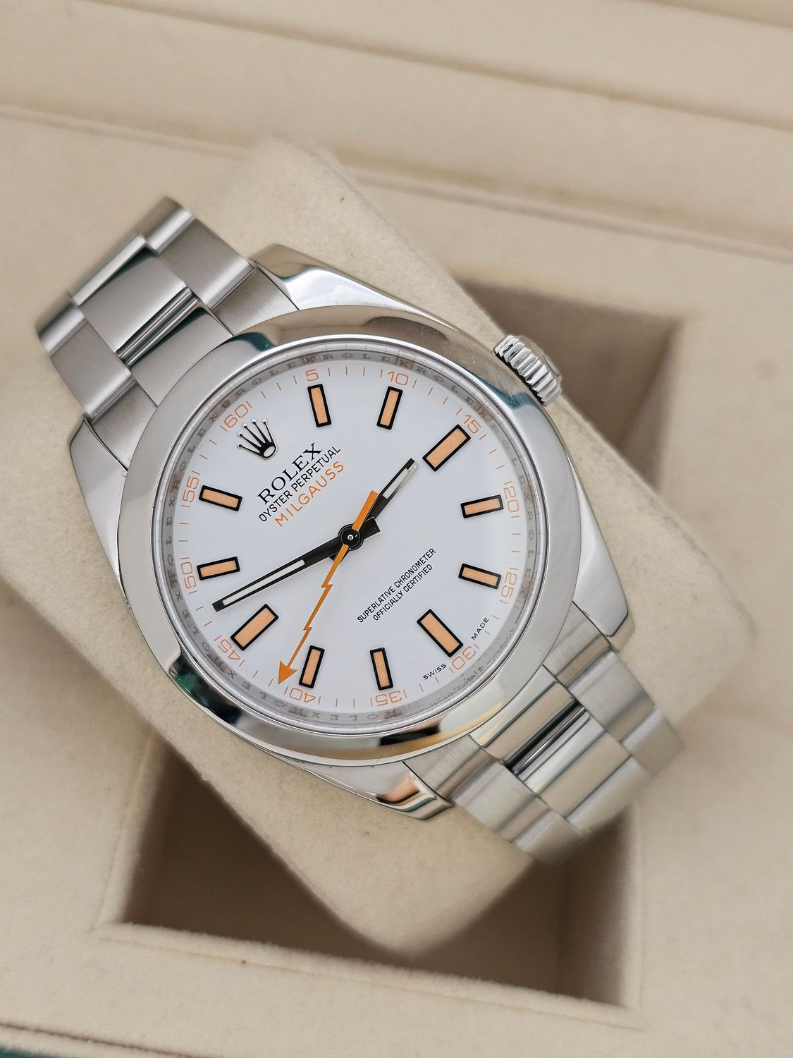 Rolex Milgauss Watch Ref 116400, Excellent Condition, 2018 Full Set