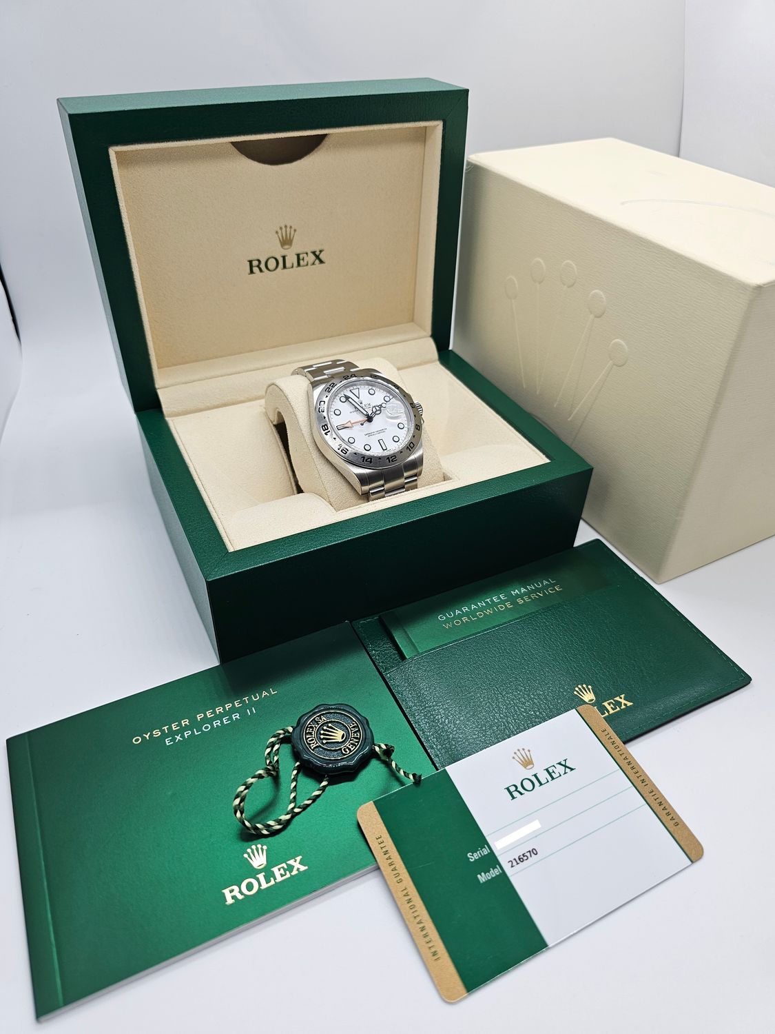 Rolex Explorer II Watch Ref 216570, 2019 Excellent Condition
