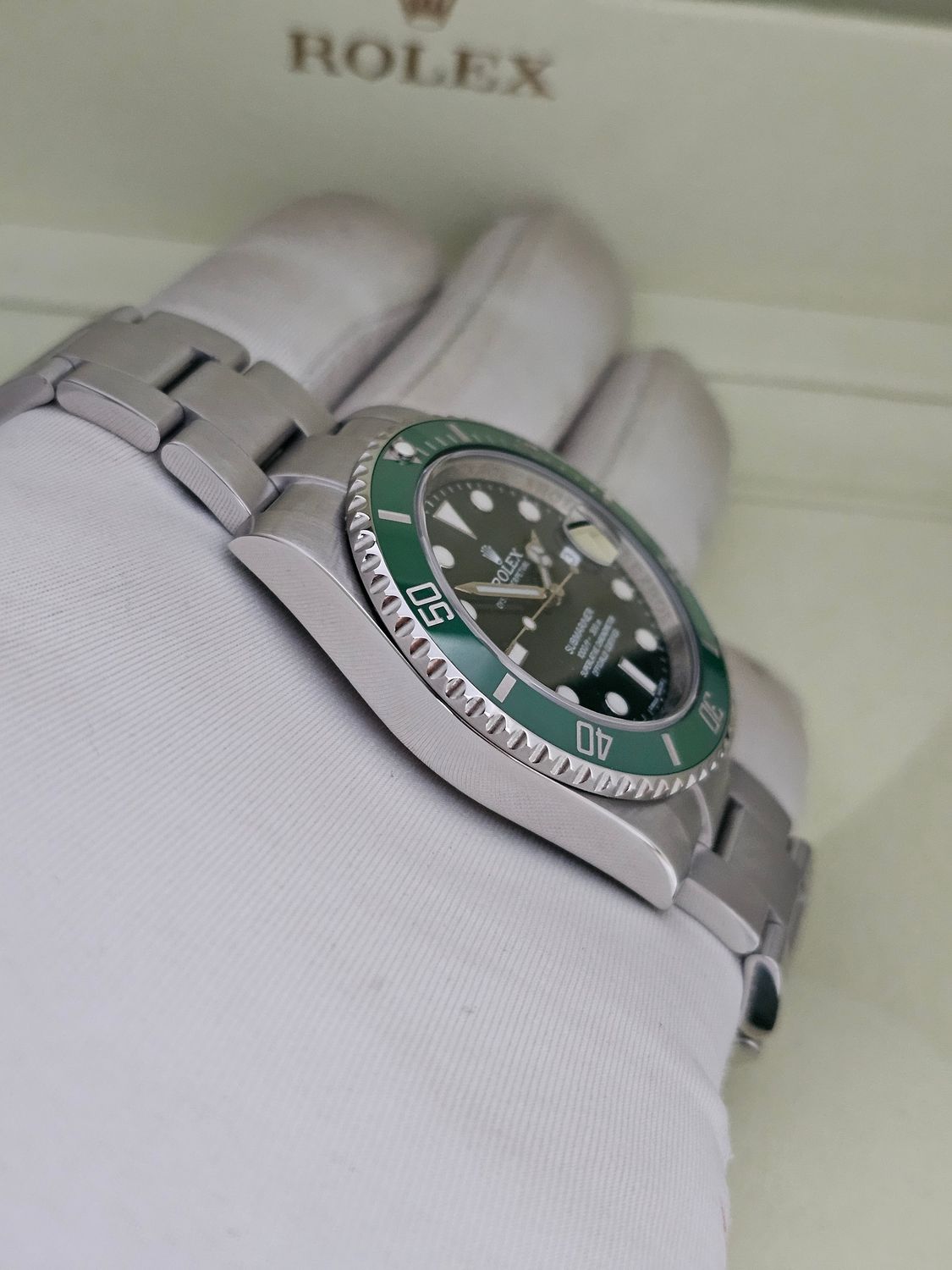 Rolex Submariner Watch Hulk, Ref 116610LV, 2010 Excellent Condition