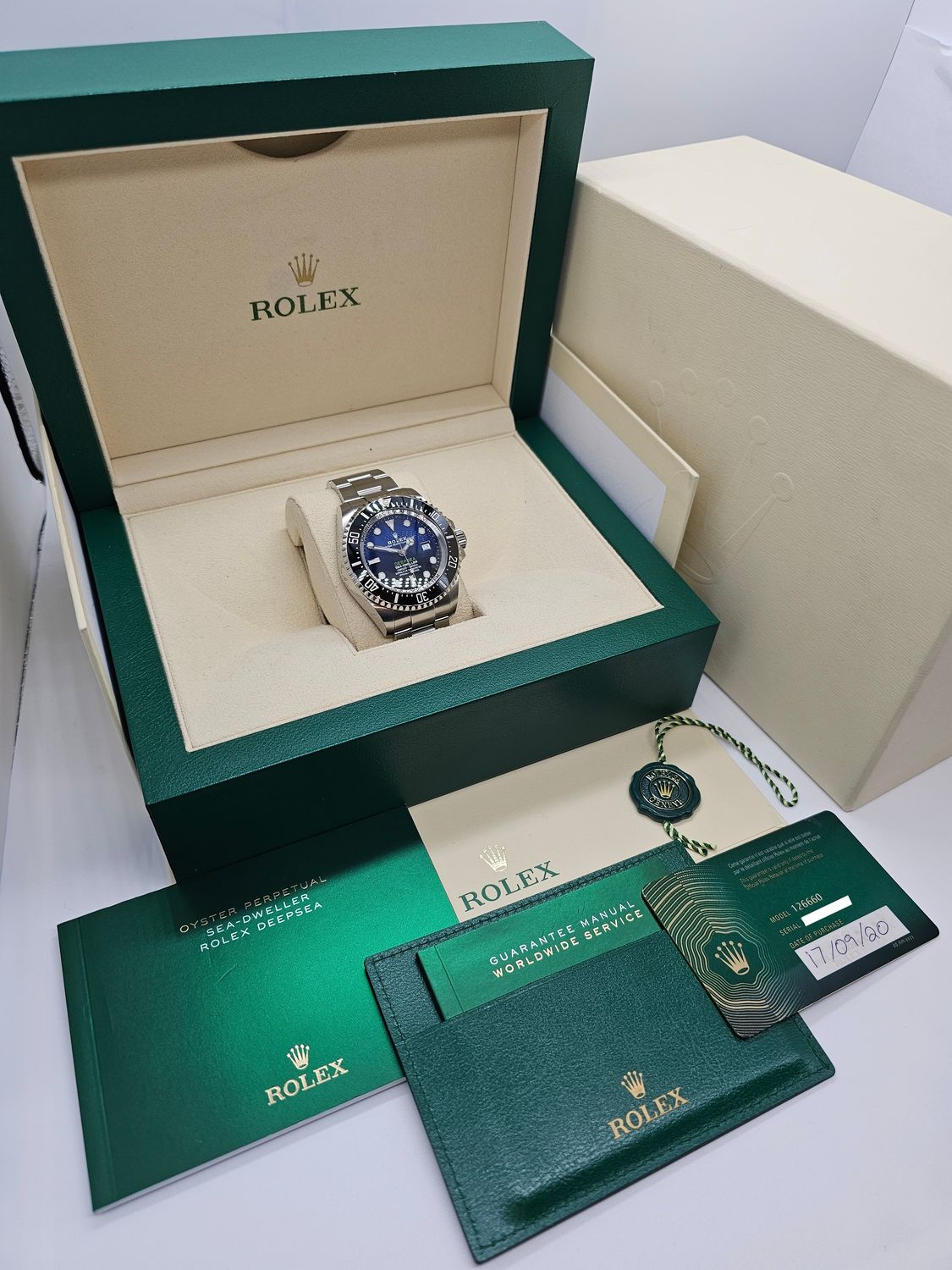 Rolex Sea-Dweller Deepsea Watch, Ref 126660 James Cameron, 2020 Box &amp; Papers