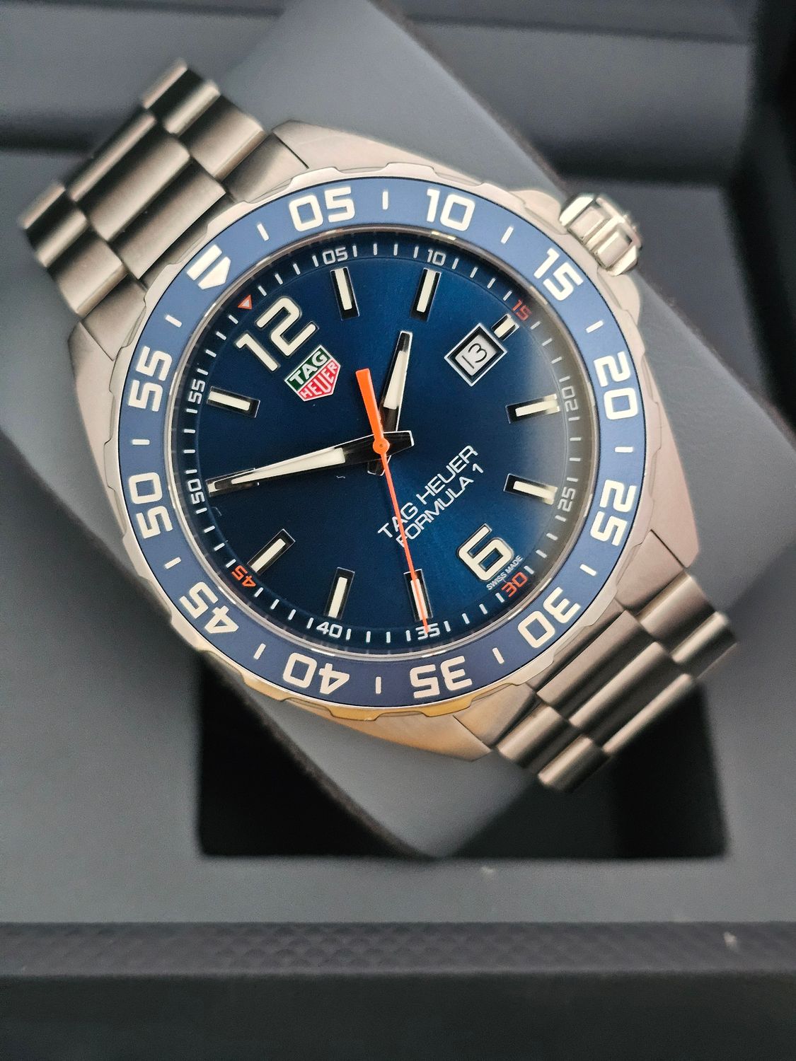 Tag Heuer Formula 1 Watch, Ref WAZ1010.BA0842, Blue Dial Full Set