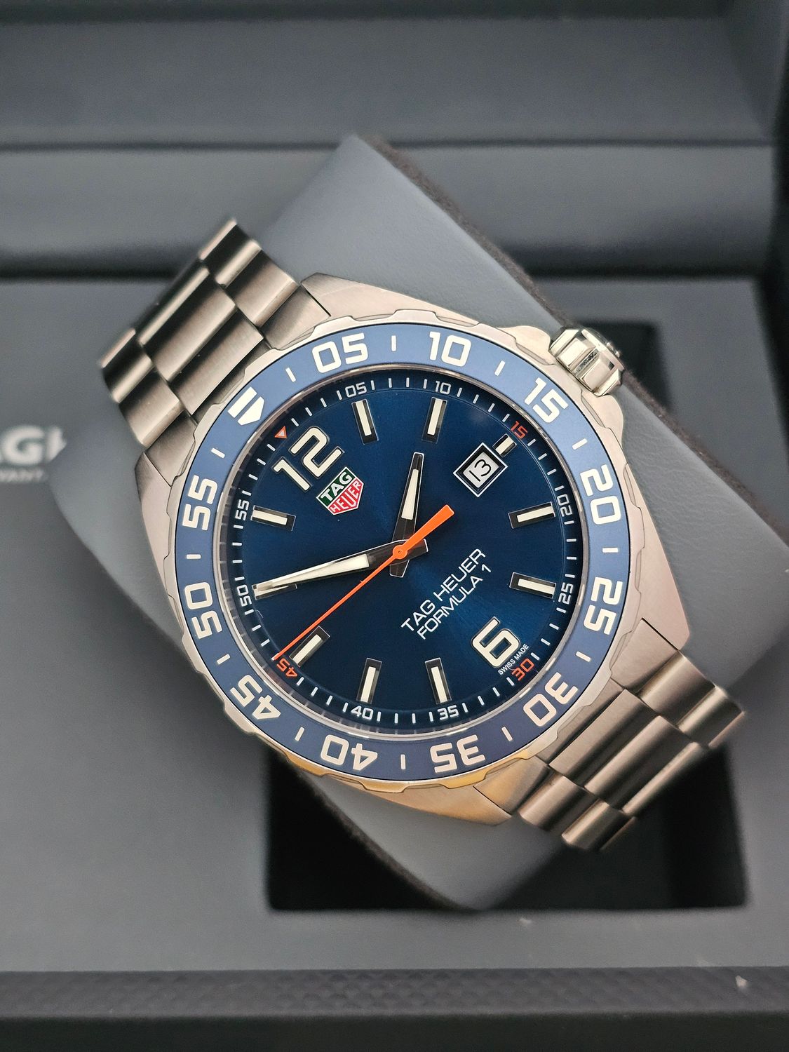 Tag Heuer Formula 1 Watch, Ref WAZ1010.BA0842, Blue Dial Full Set