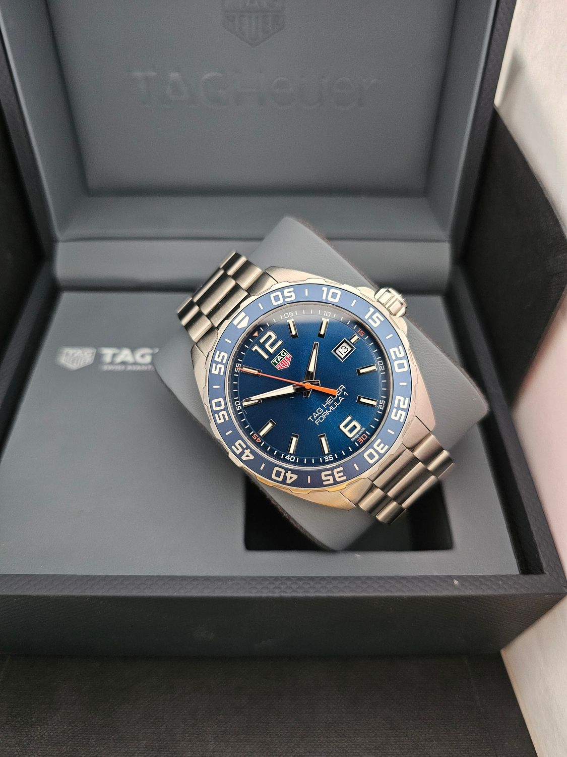 Tag Heuer Formula 1 Watch, Ref WAZ1010.BA0842, Blue Dial Full Set