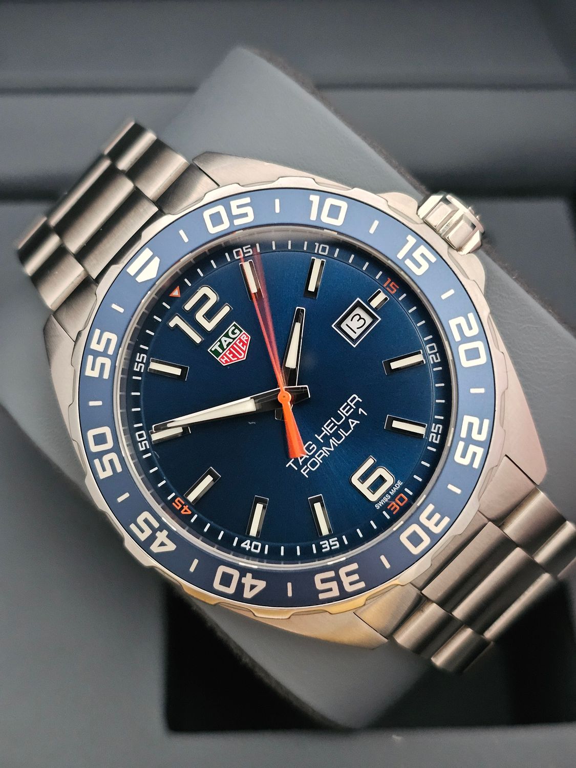 Tag Heuer Formula 1 Watch, Ref WAZ1010.BA0842, Blue Dial Full Set