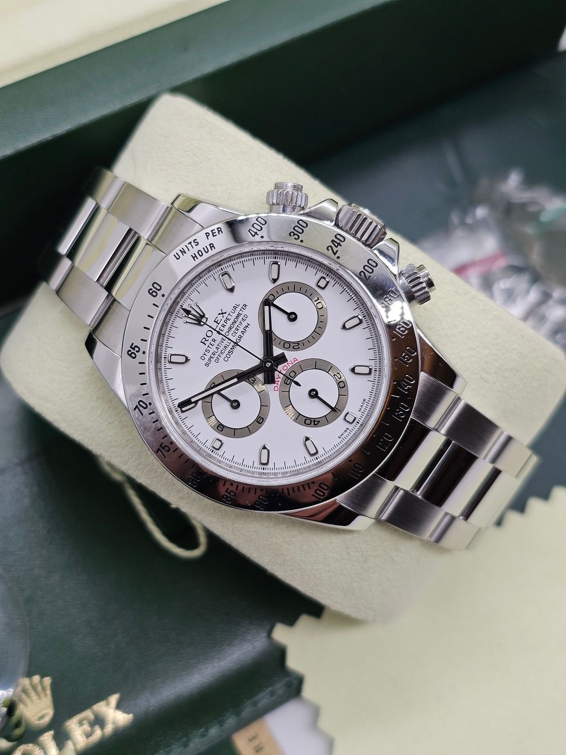 Rolex Daytona Watch, Ref 116520 Rare APH Dial, 2010 Full Set