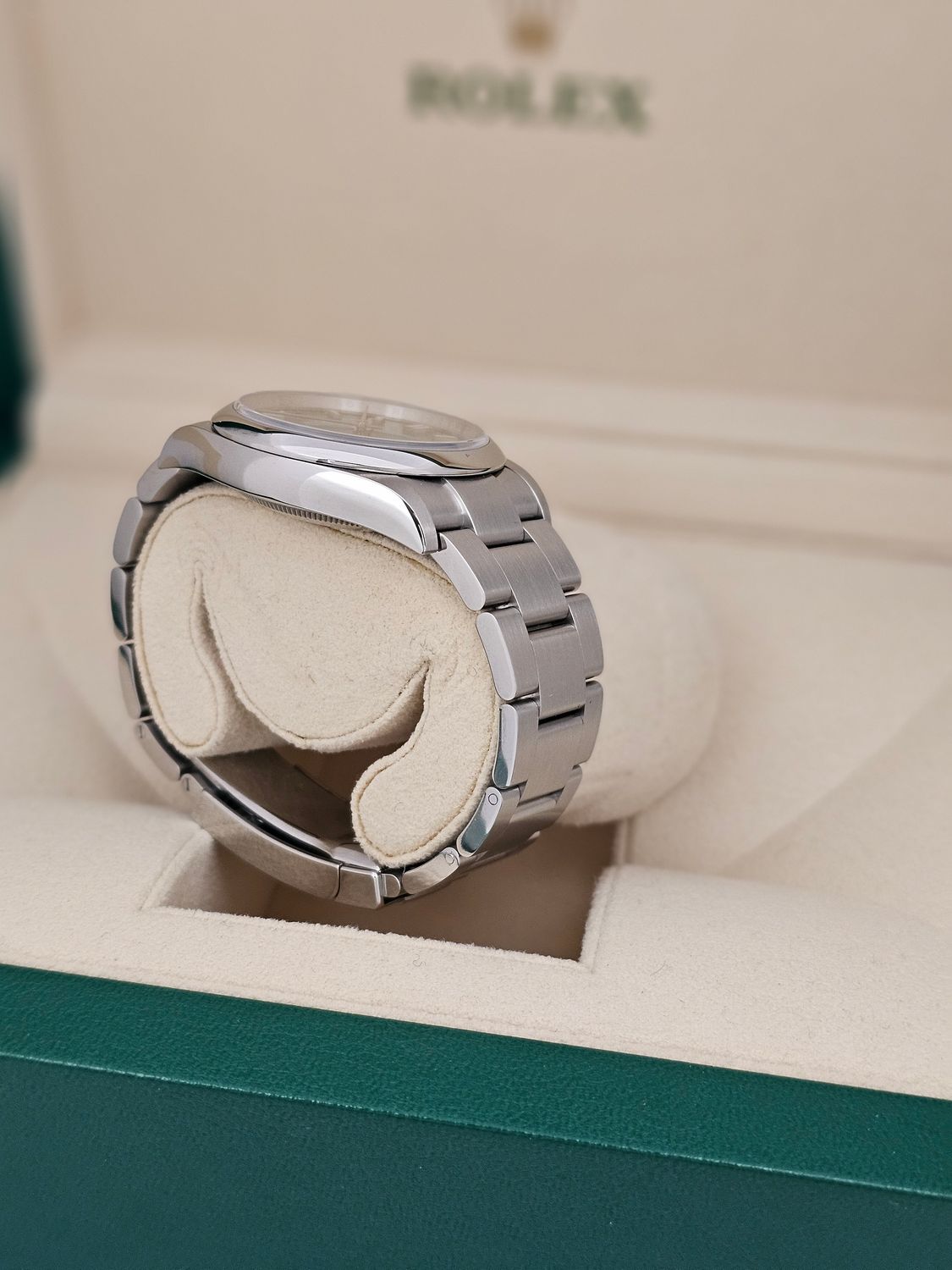 Rolex Oyster Perpetual Watch, 126000 Green Dial, 36mm 2023 Full Set