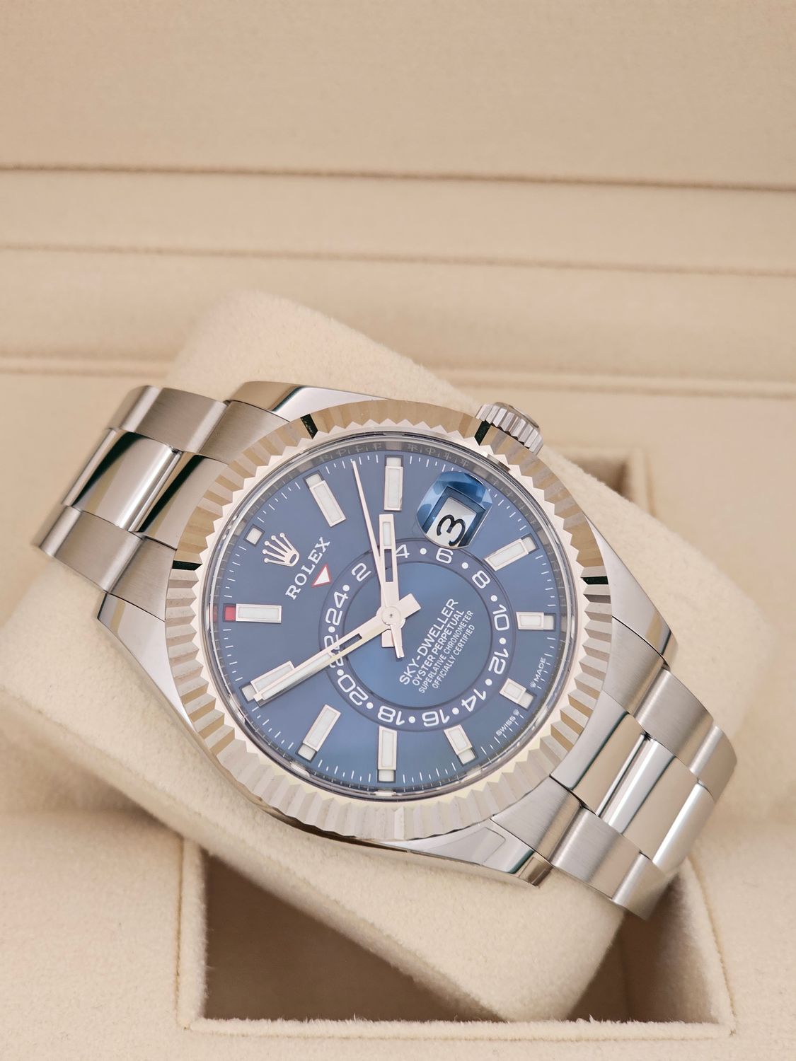 Rolex Sky Dweller Watch Ref 336934 Blue Dial, 2024 Full Set New/Unworn