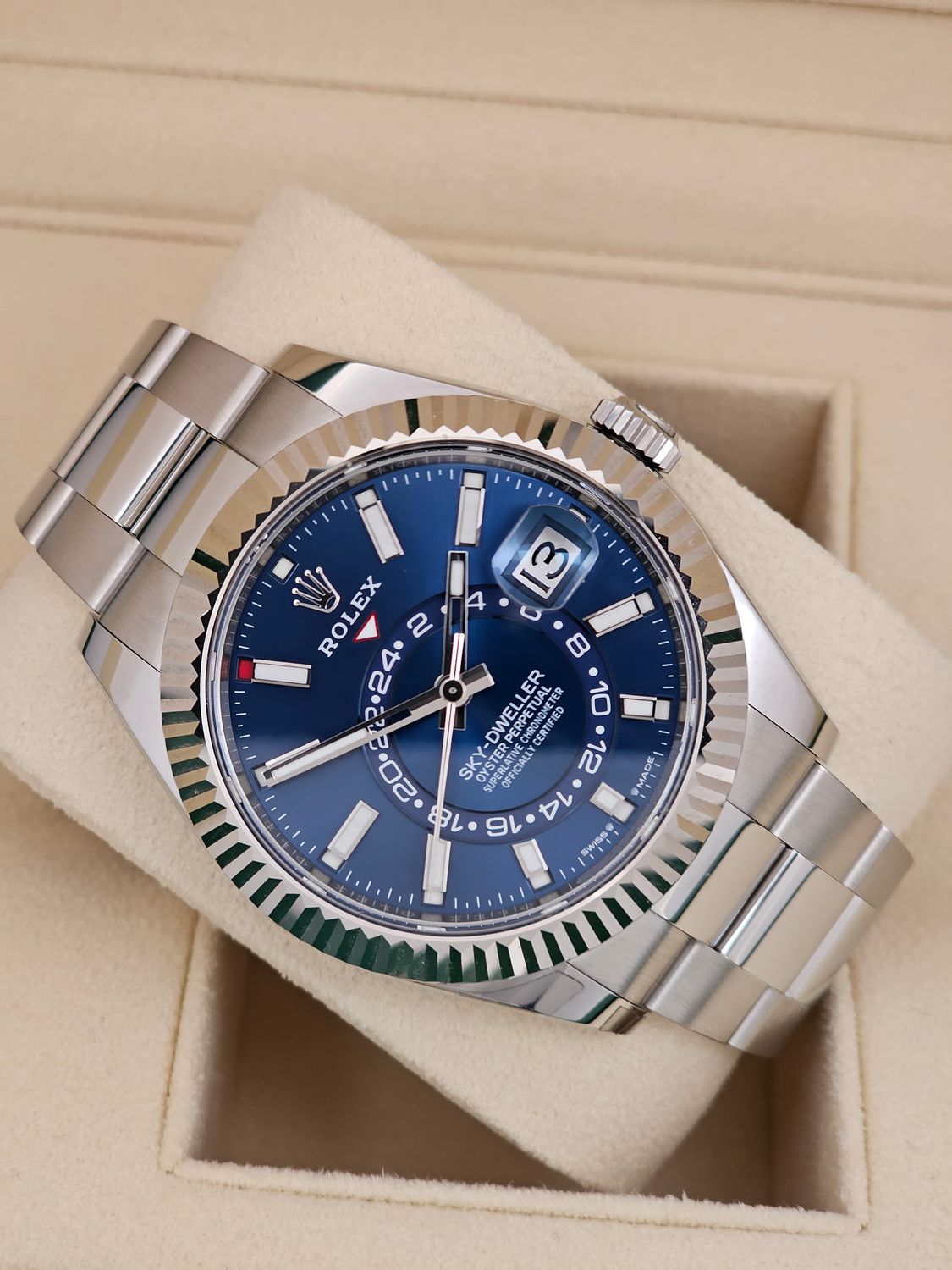 Rolex Sky Dweller Watch Ref 336934 Blue Dial, 2024 Full Set New/Unworn