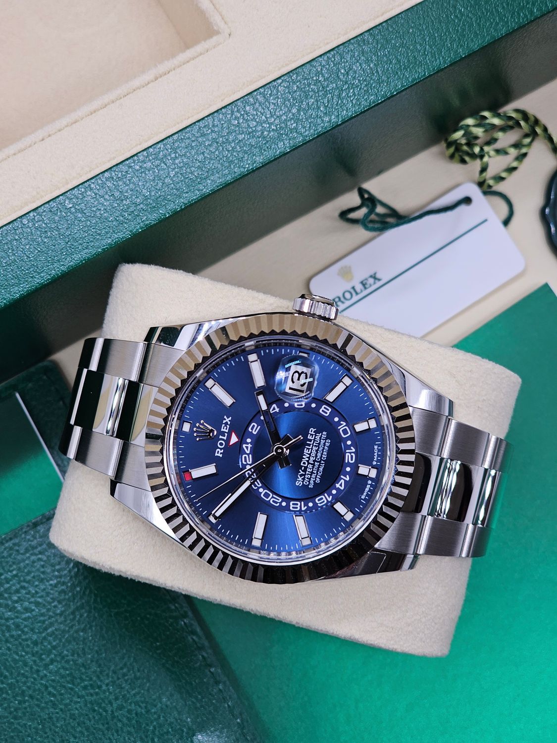 Rolex Sky Dweller Watch Ref 336934 Blue Dial, 2024 Full Set New/Unworn
