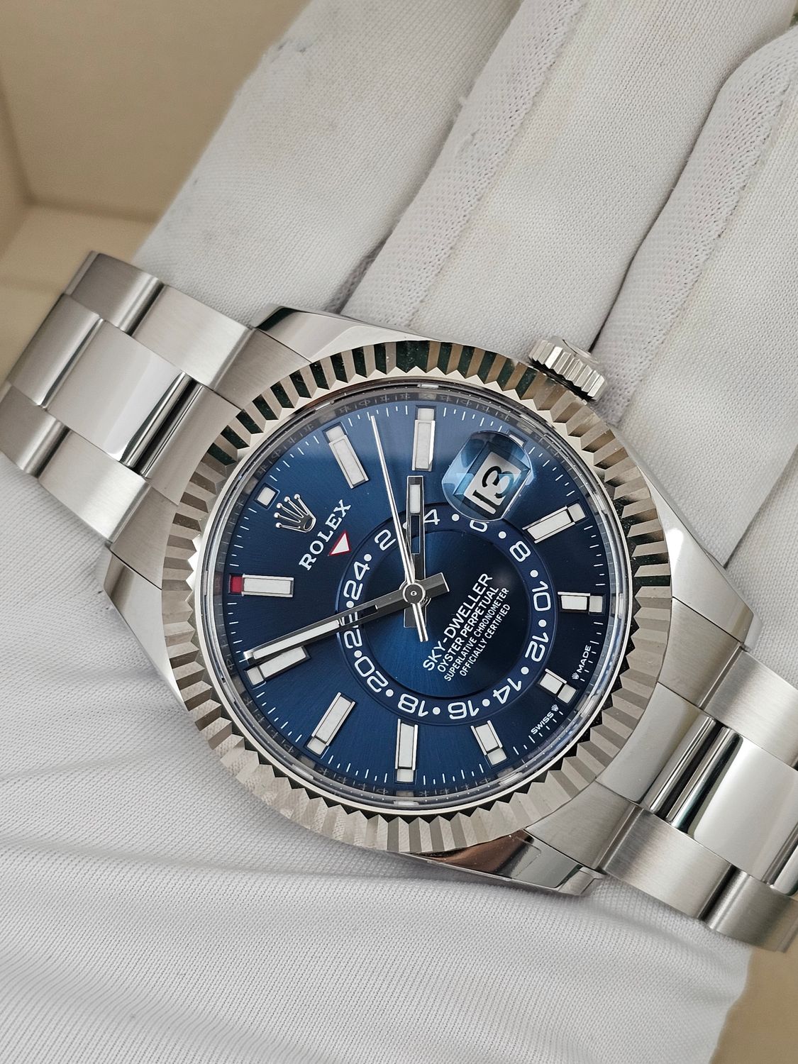 Rolex Sky Dweller Watch Ref 336934 Blue Dial, 2024 Full Set New/Unworn