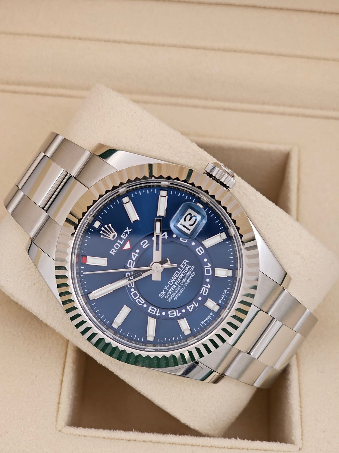 Rolex Sky Dweller Watch Ref 336934 Blue Dial, 2024 Full Set New/Unworn