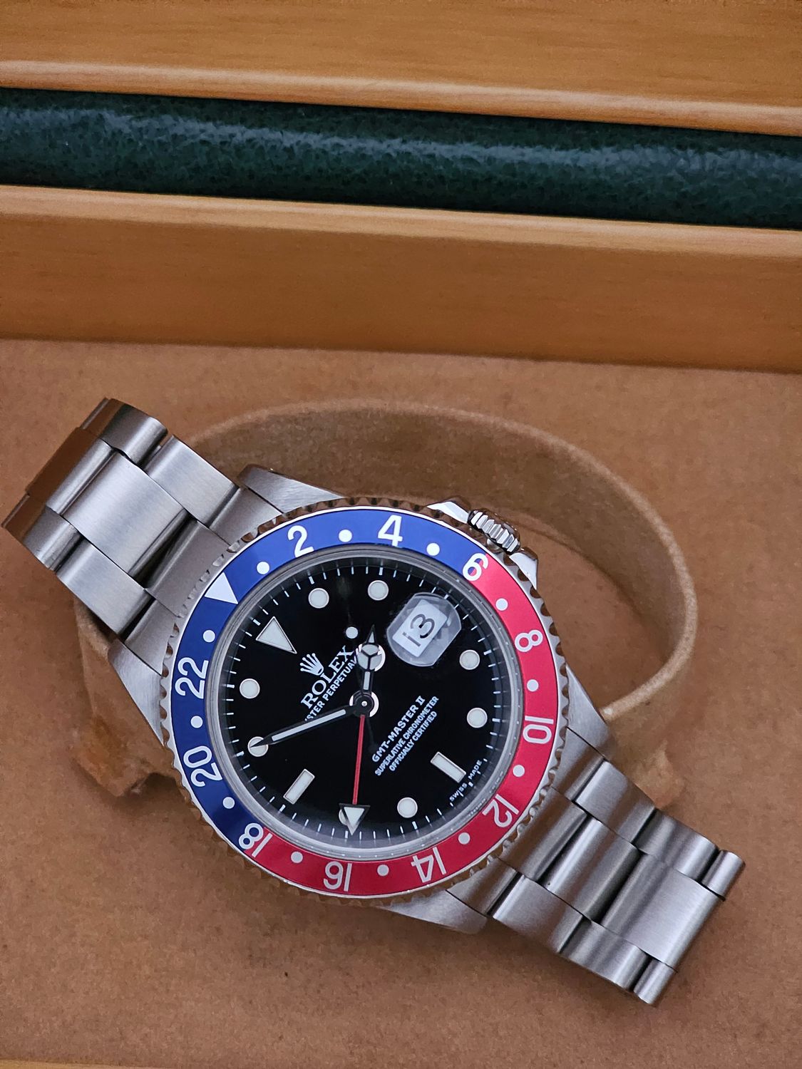 Rolex GMT Master II Watch, 16710 &#39;Pepsi&#39;, 2001 Full Set
