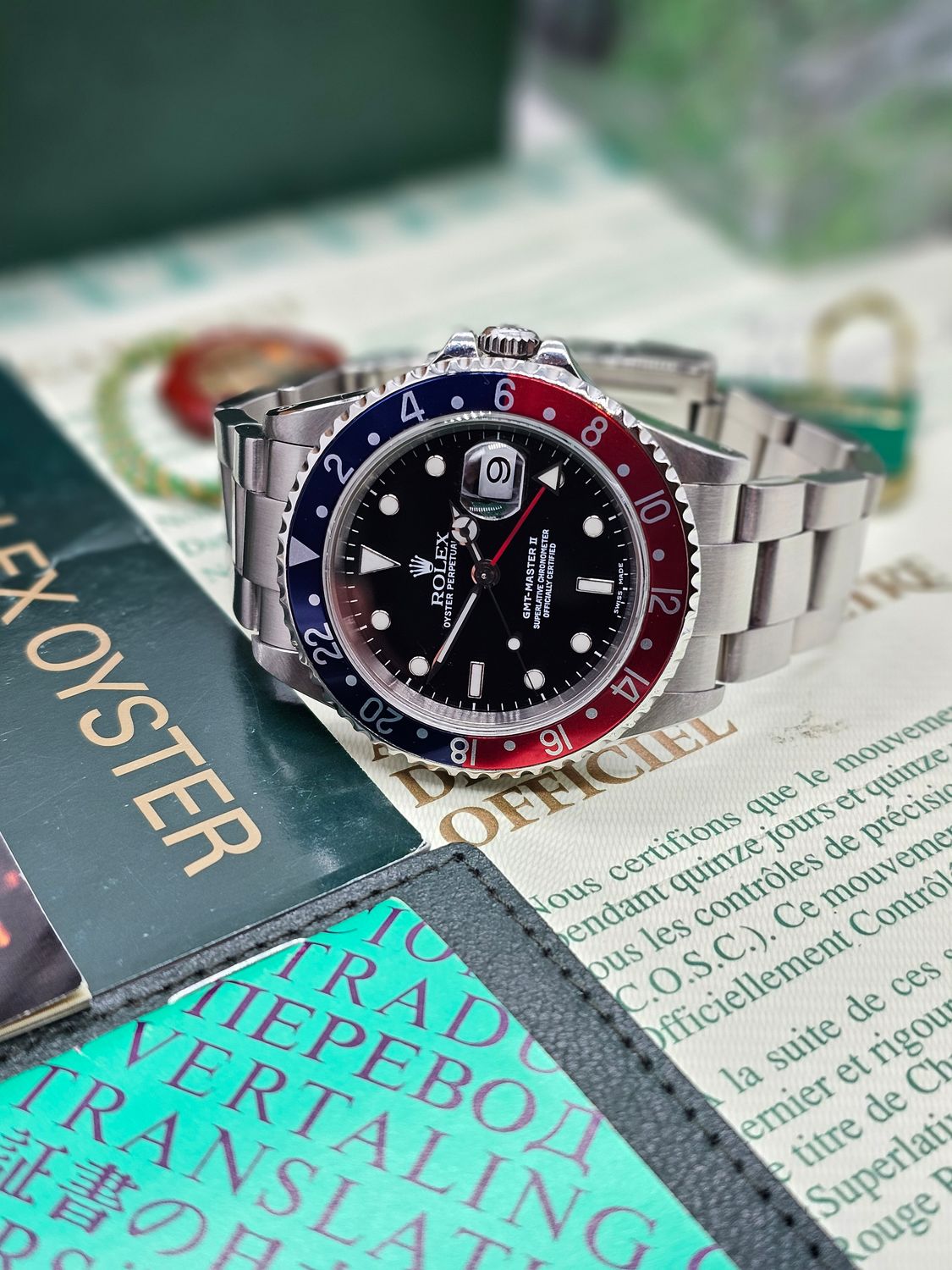 Rolex GMT Master II Watch, 16710 &#39;Pepsi&#39;, 2001 Full Set
