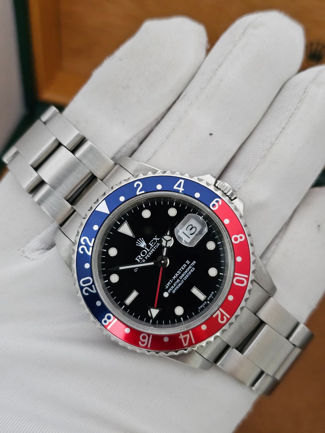 Rolex GMT Master II Watch, 16710 &#39;Pepsi&#39;, 2001 Full Set