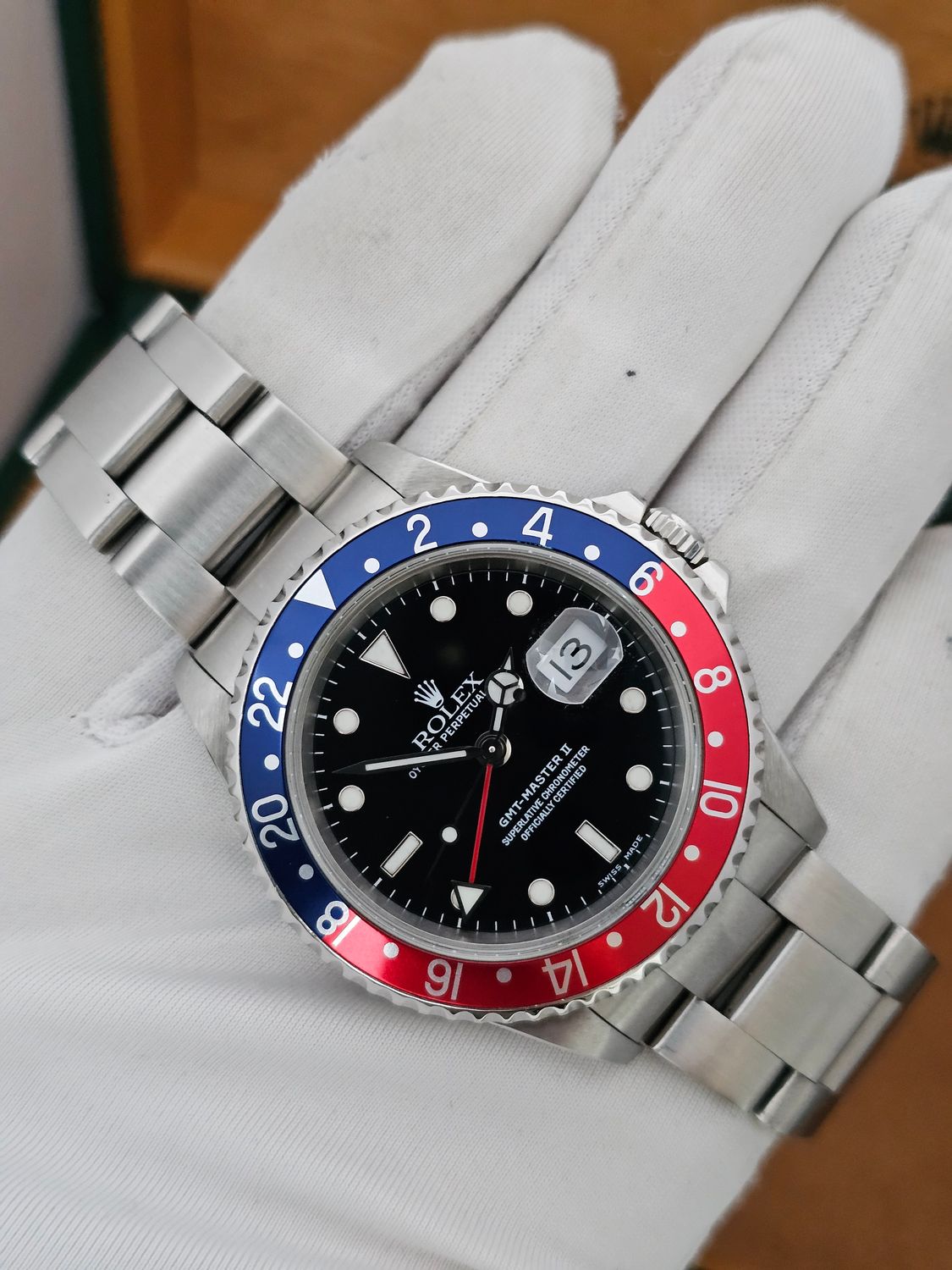 Rolex GMT Master II Watch, 16710 &#39;Pepsi&#39;, 2001 Full Set