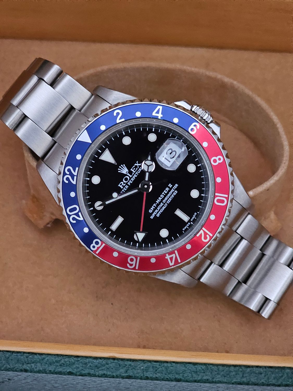 Rolex GMT Master II Watch, 16710 &#39;Pepsi&#39;, 2001 Full Set