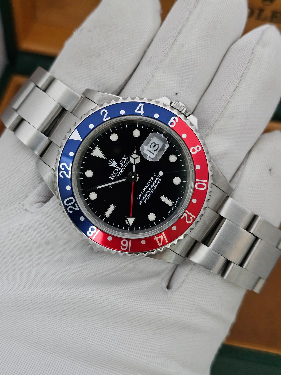 Rolex GMT Master II Watch, 16710 &#39;Pepsi&#39;, 2001 Full Set