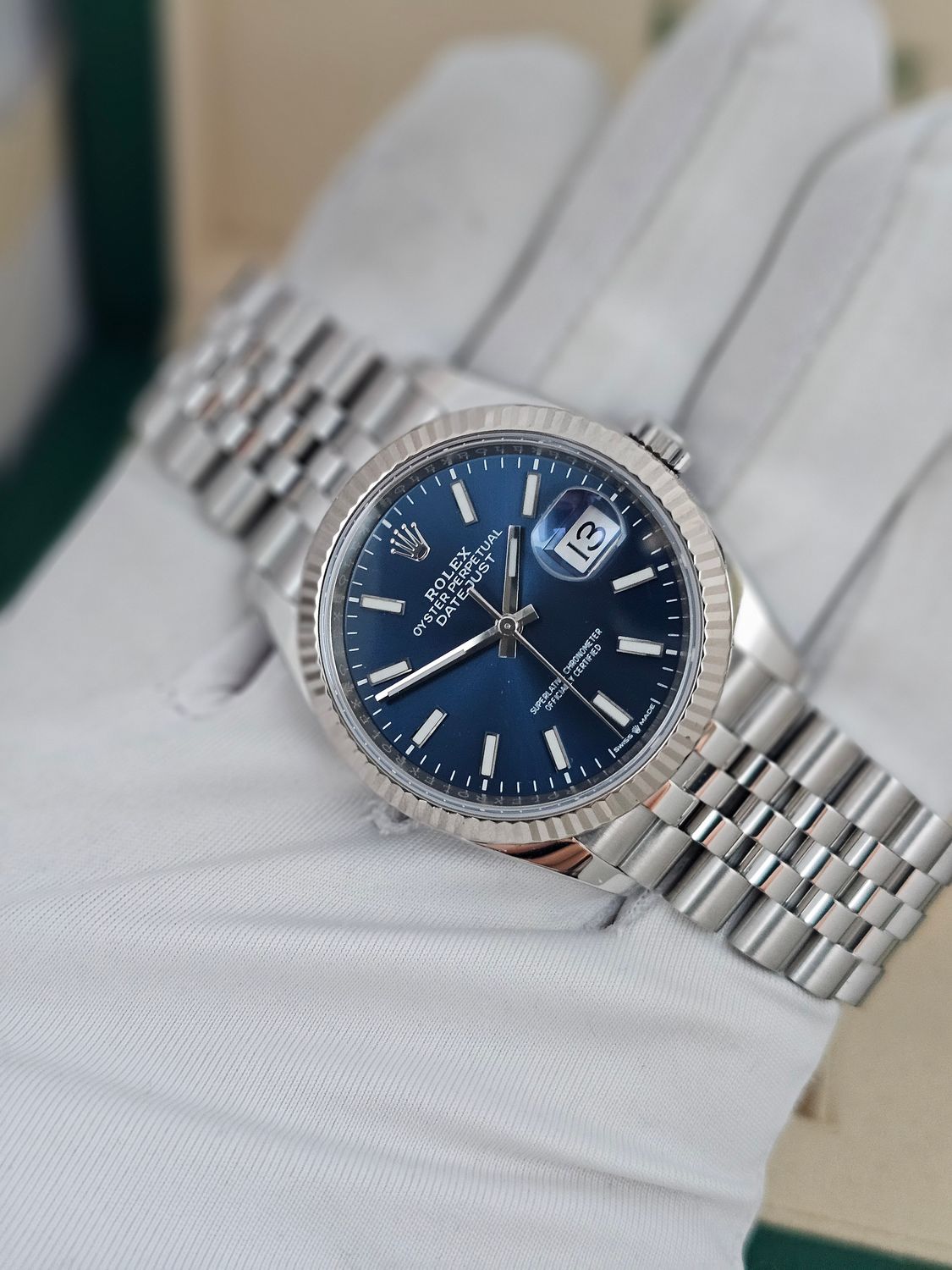 Rolex Datejust Watch Ref 126234 36mm - 2019 Blue Dial - Box &amp; Papers