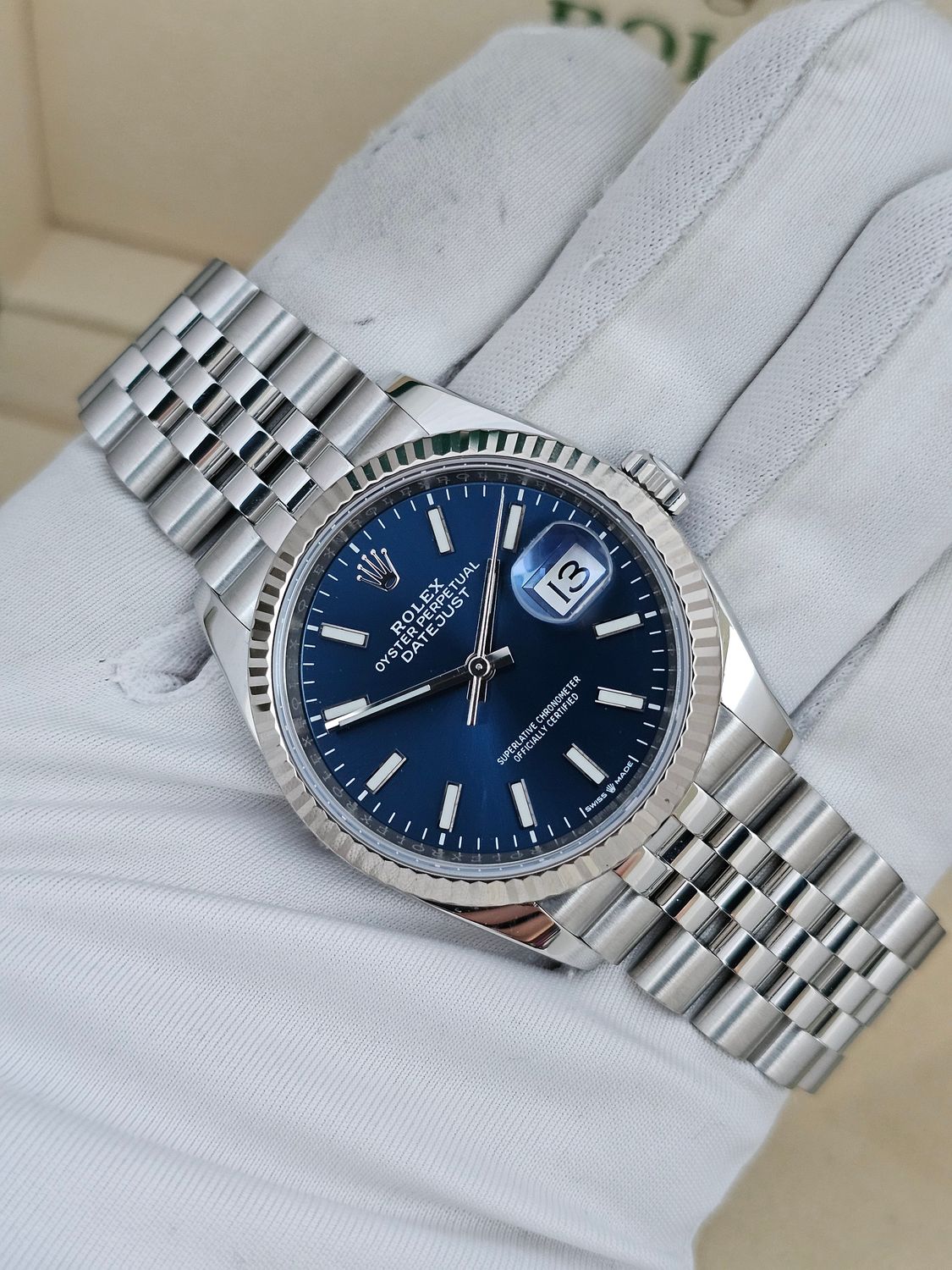 Rolex Datejust Watch Ref 126234 36mm - 2019 Blue Dial - Box &amp; Papers