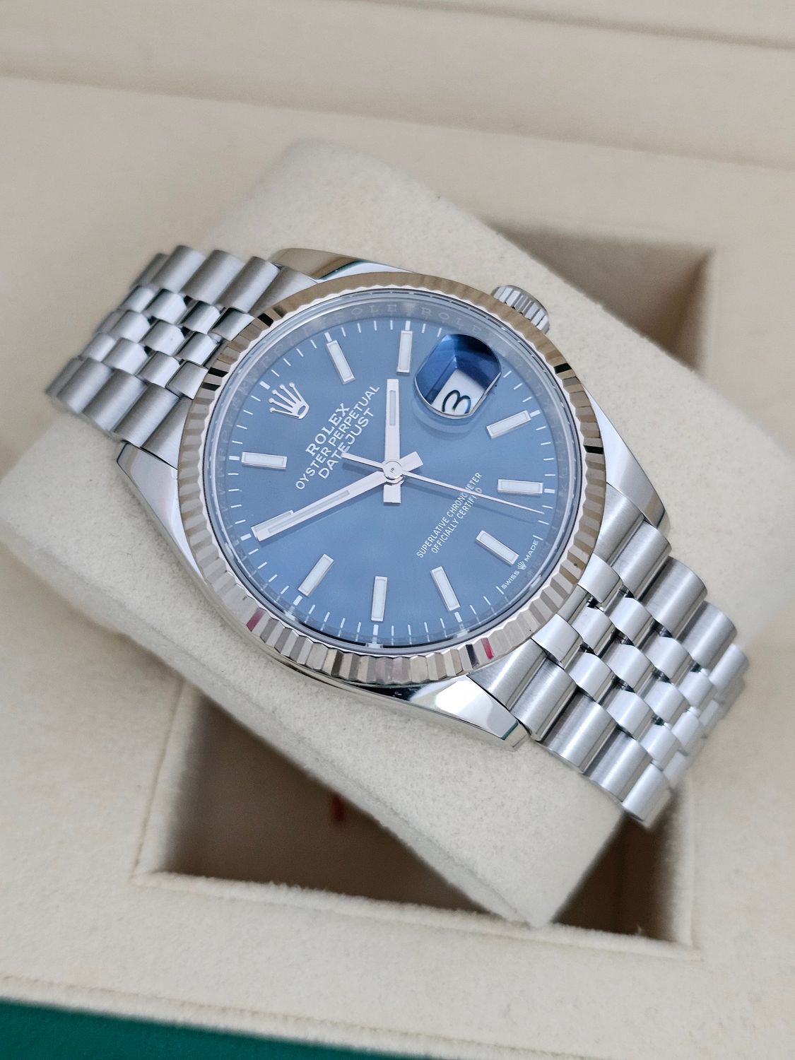 Rolex Datejust Watch Ref 126234 36mm - 2019 Blue Dial - Box &amp; Papers