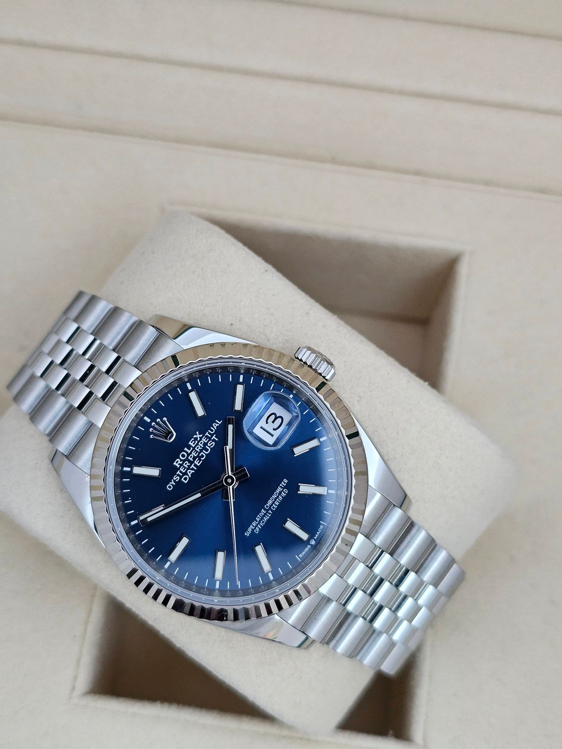 Rolex Datejust Watch Ref 126234 36mm - 2019 Blue Dial - Box &amp; Papers