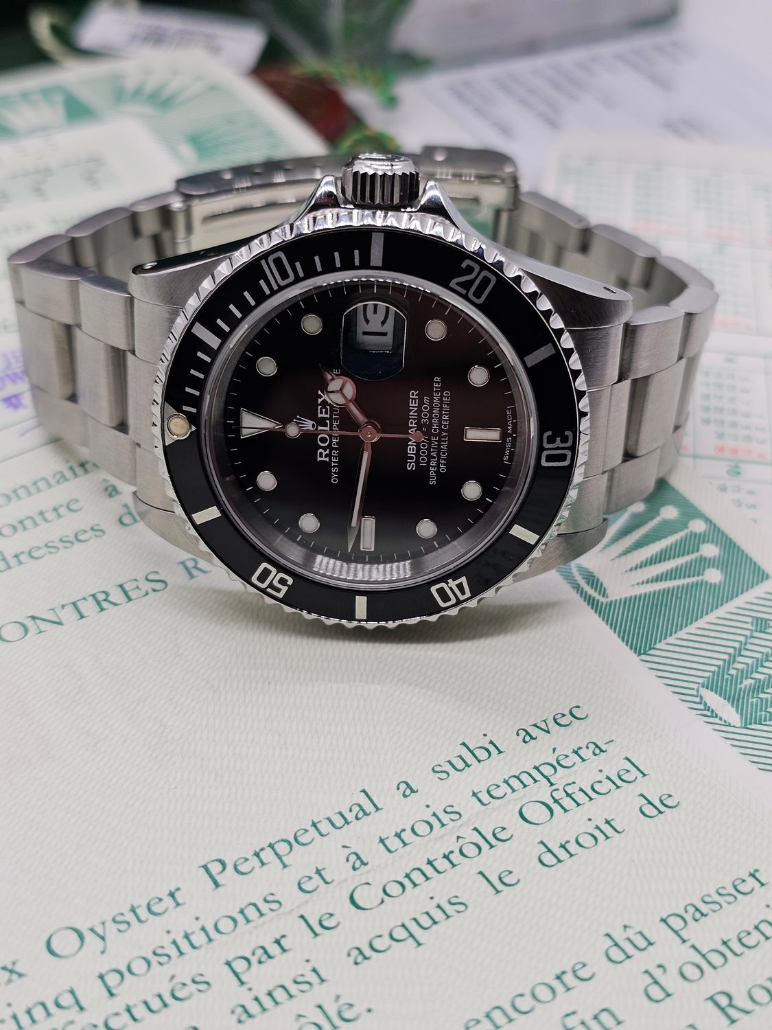 Rolex Submariner Date Watch Ref 16610, 1991 Full Set Excellent Condition
