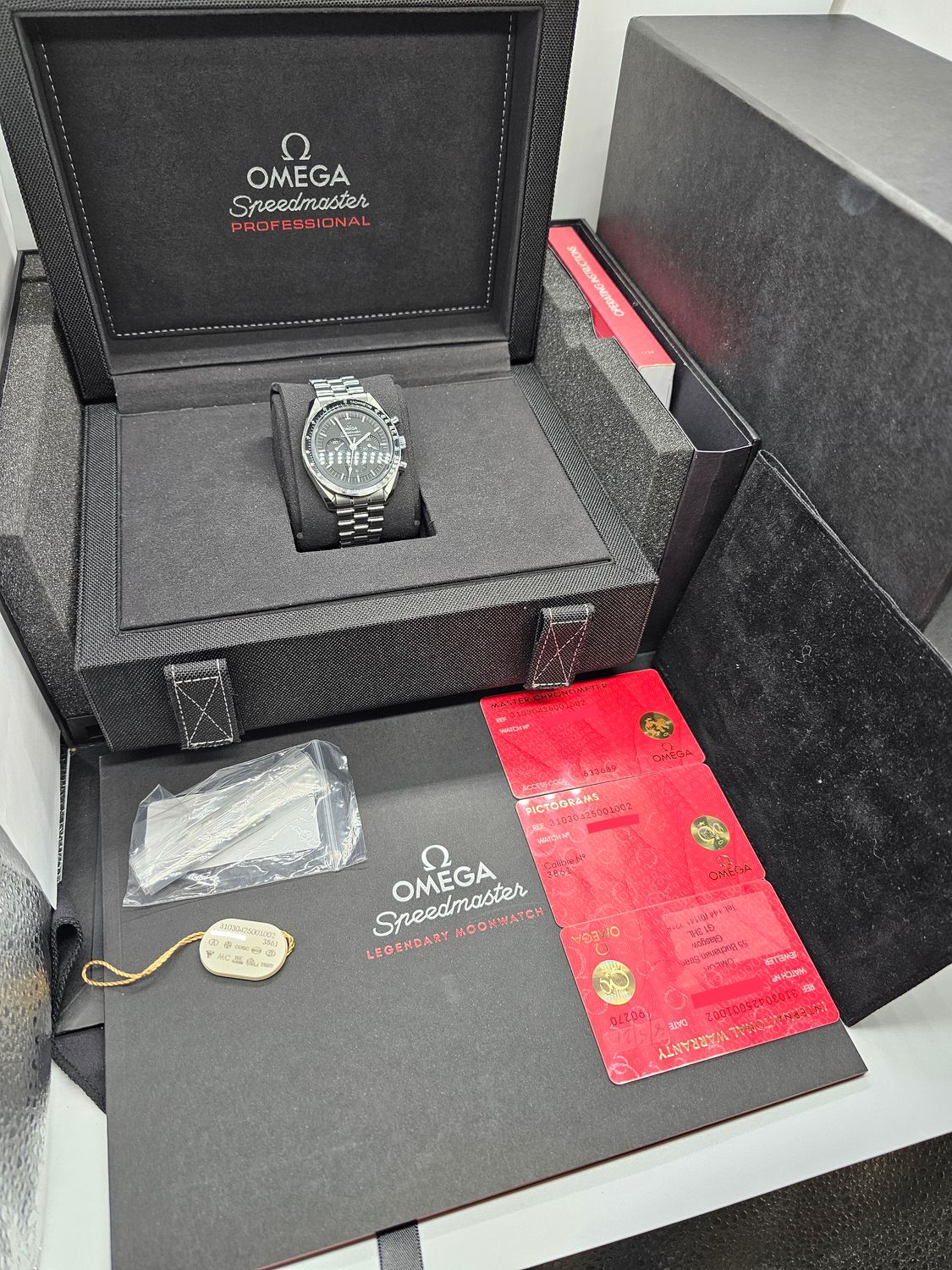 Omega Speedmaster Professional Moonwatch, 310.30.42.50.01.002, Full Set 2021