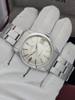 Tudor Oysterdate Watch, Ref 7962 Manual Wind, With Silver Dial, Box &amp; Papers