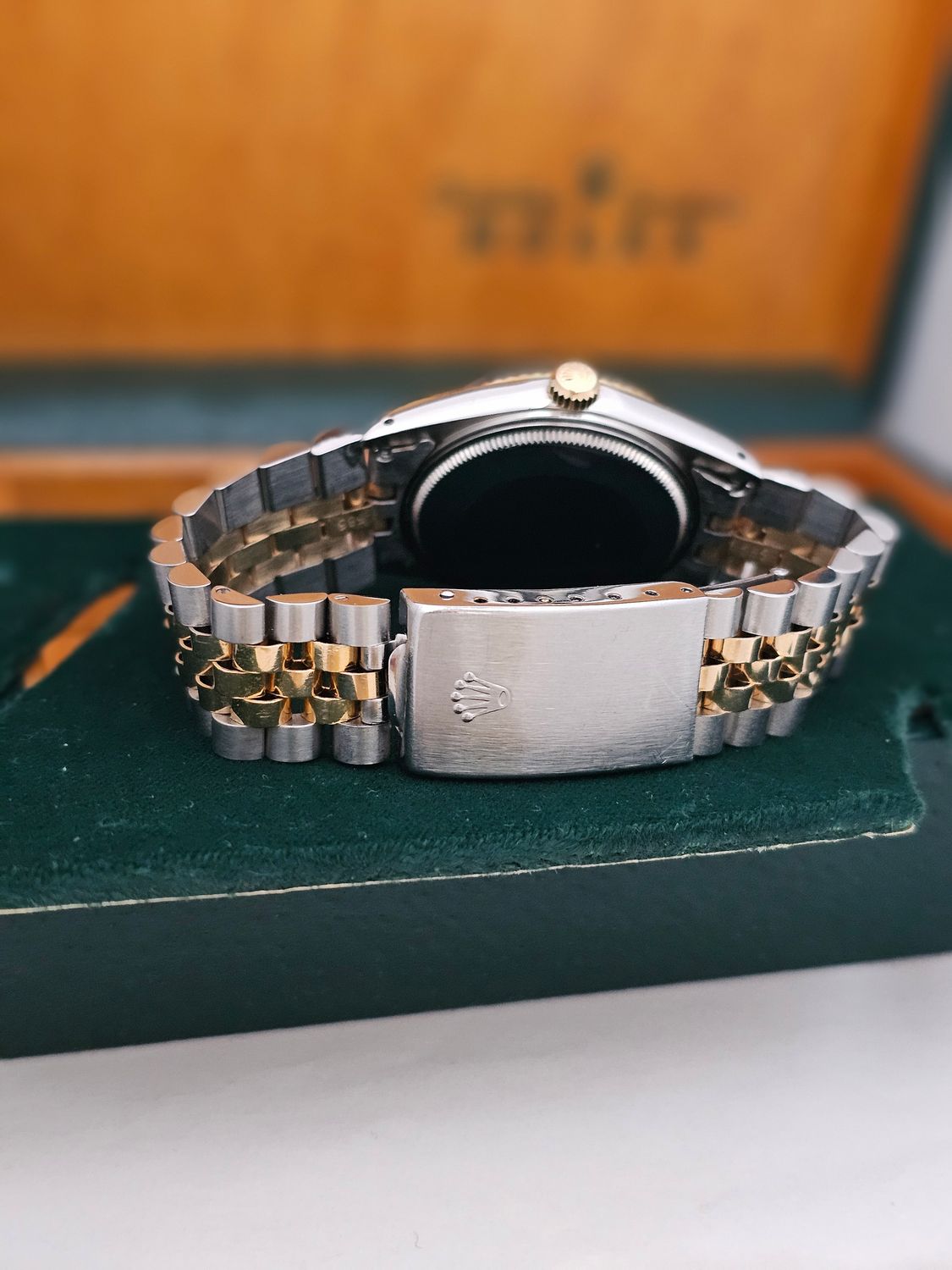 Rolex Date Watch, Ref 15000, 34mm White Dial, Steel &amp; Yellow Gold