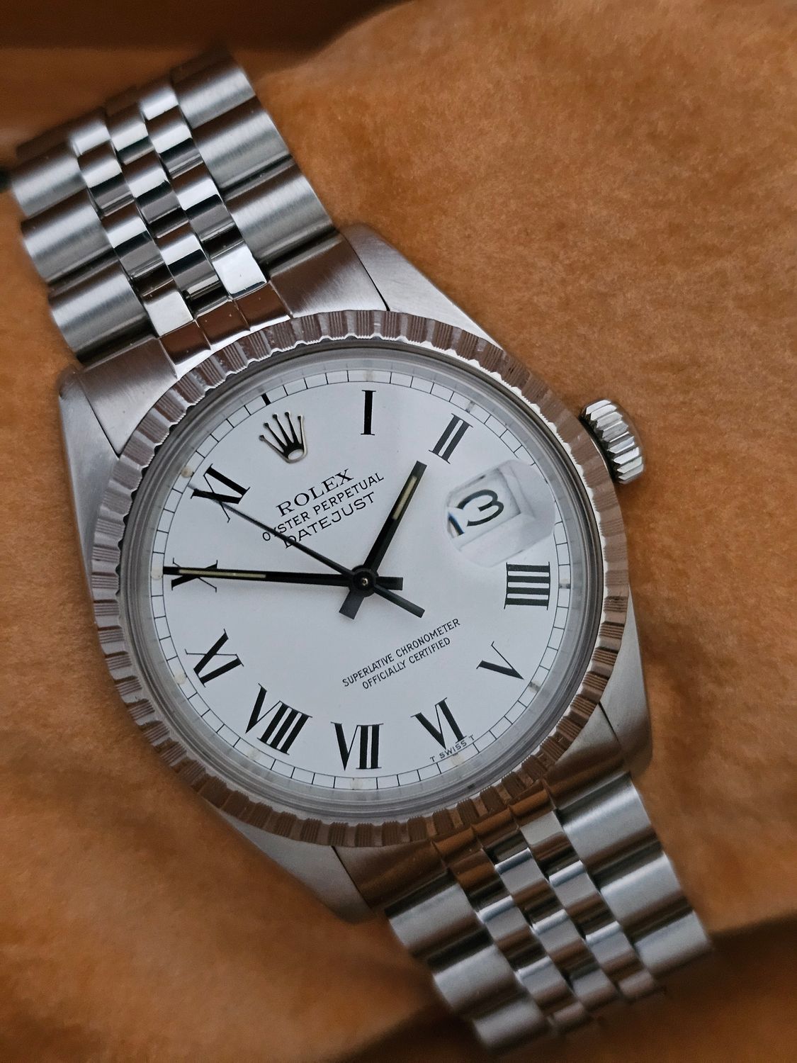 Rolex Datejust Watch 16030 36mm, Rare Buckley Dial, 1975 in excellent condition