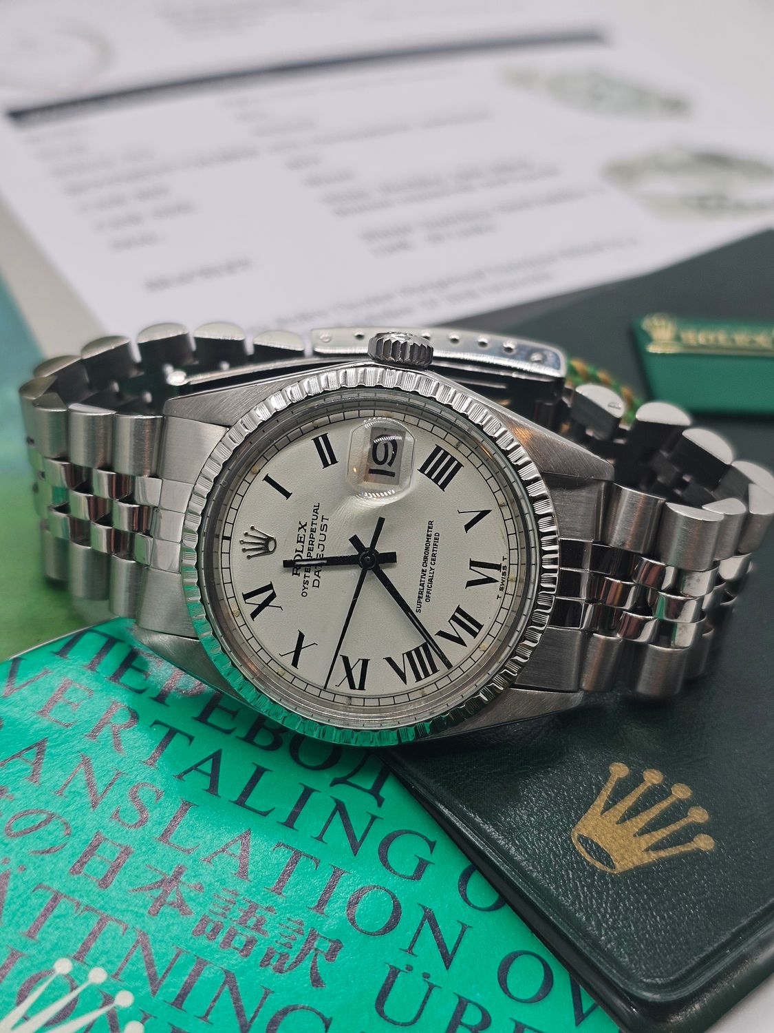 Rolex Datejust Watch 16030 36mm, Rare Buckley Dial, 1975 in excellent condition