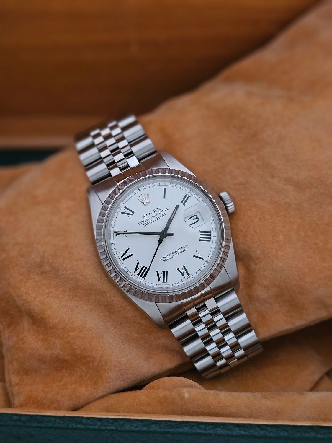 Rolex Datejust Watch 16030 36mm, Rare Buckley Dial, 1975 in excellent condition