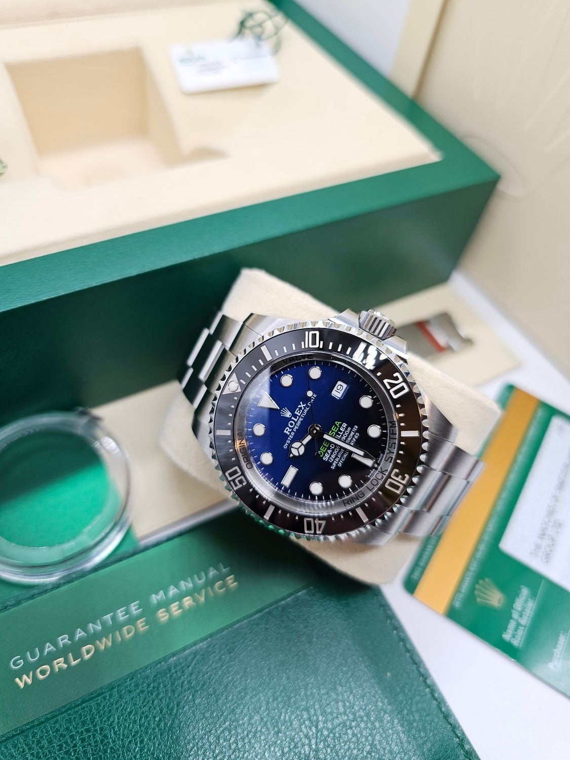 Rolex Deepsea Watch, Ref 126660 James Cameron, 2020 Full Set, Unpolished