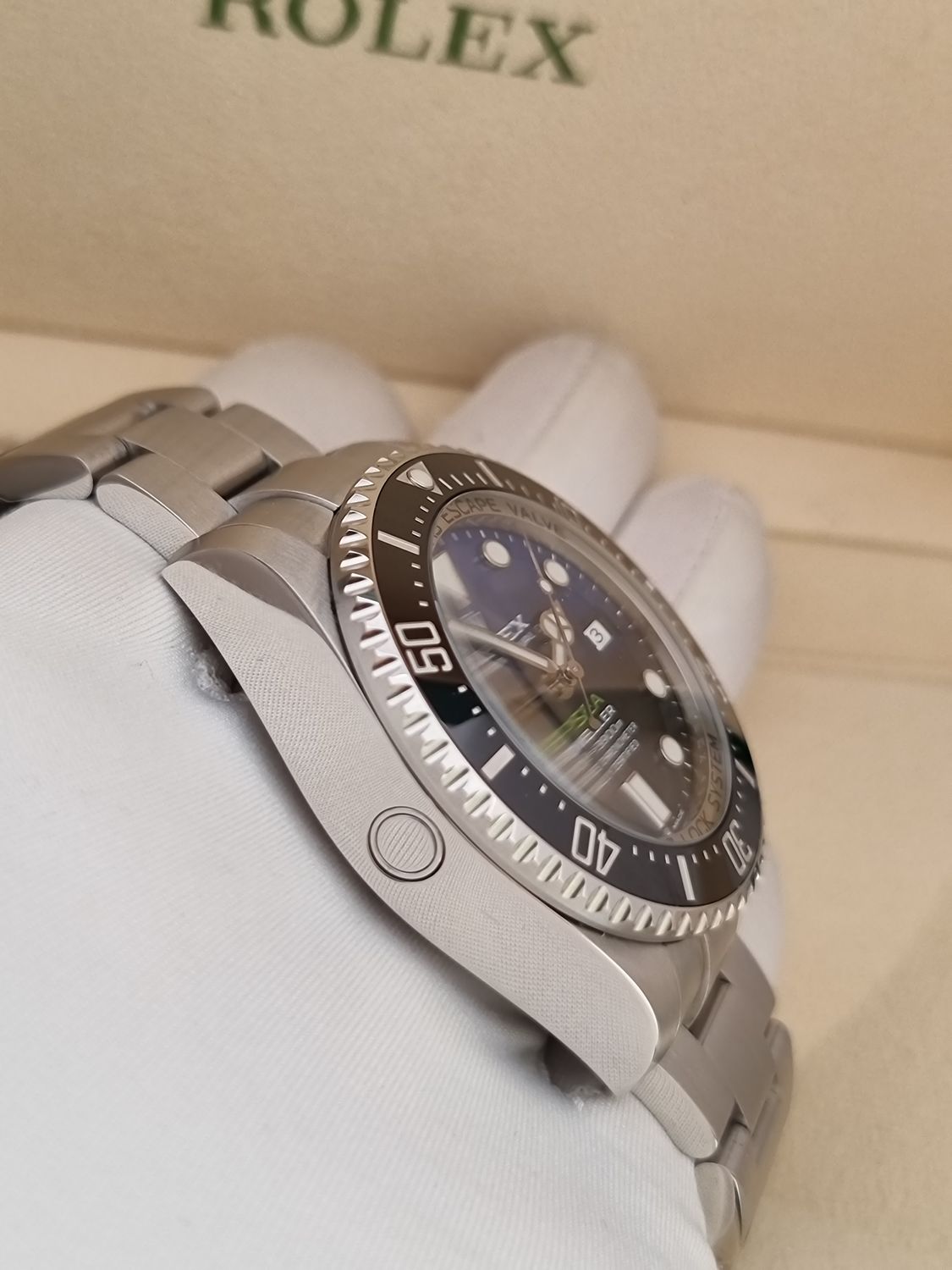 Rolex Deepsea Watch, Ref 126660 James Cameron, 2020 Full Set, Unpolished