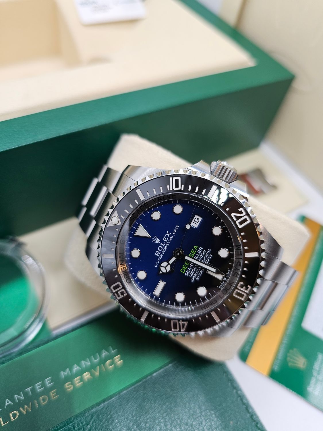 Rolex Deepsea Watch, Ref 126660 James Cameron, 2020 Full Set, Unpolished