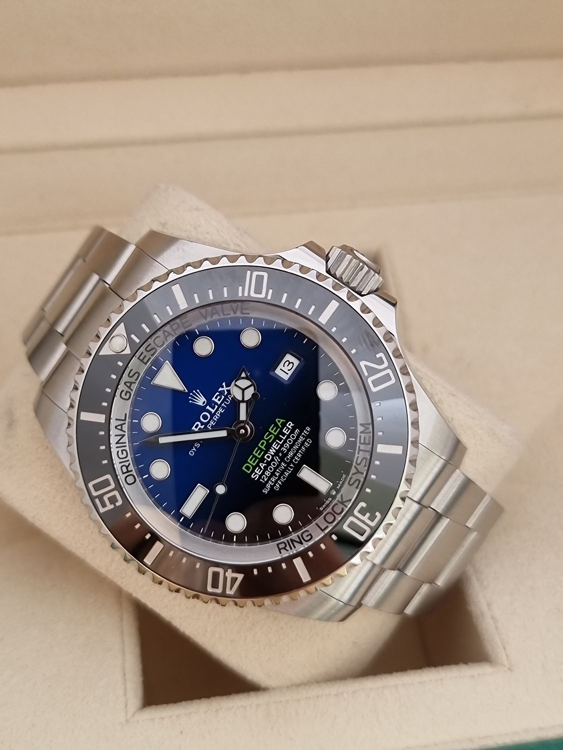Rolex Deepsea Watch, Ref 126660 James Cameron, 2020 Full Set, Unpolished