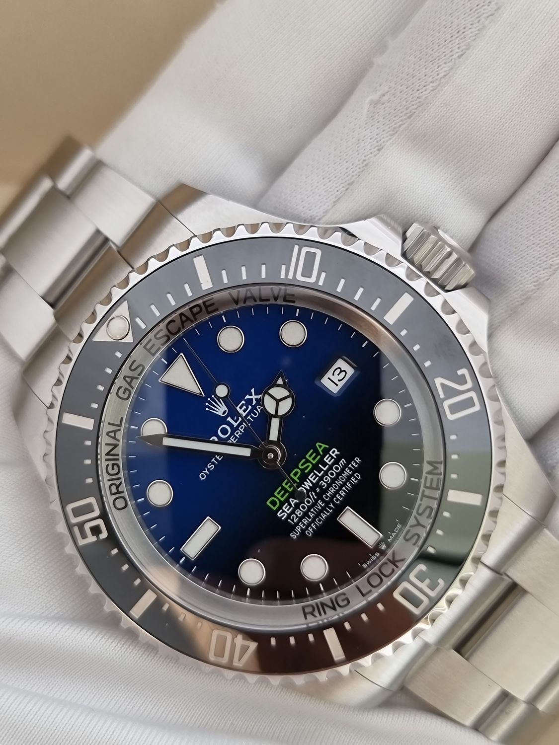 Rolex Deepsea Watch, Ref 126660 James Cameron, 2020 Full Set, Unpolished