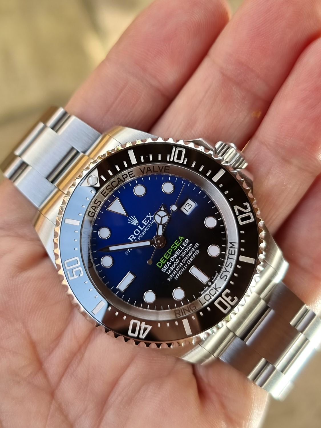Rolex Deepsea Watch, Ref 126660 James Cameron, 2020 Full Set, Unpolished