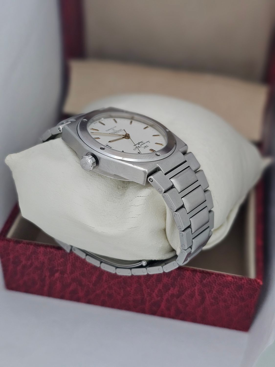 IWC Ingenieur SL Auto Rare White Graph Dial, Ref 3506, Box &amp; IWC certificate
