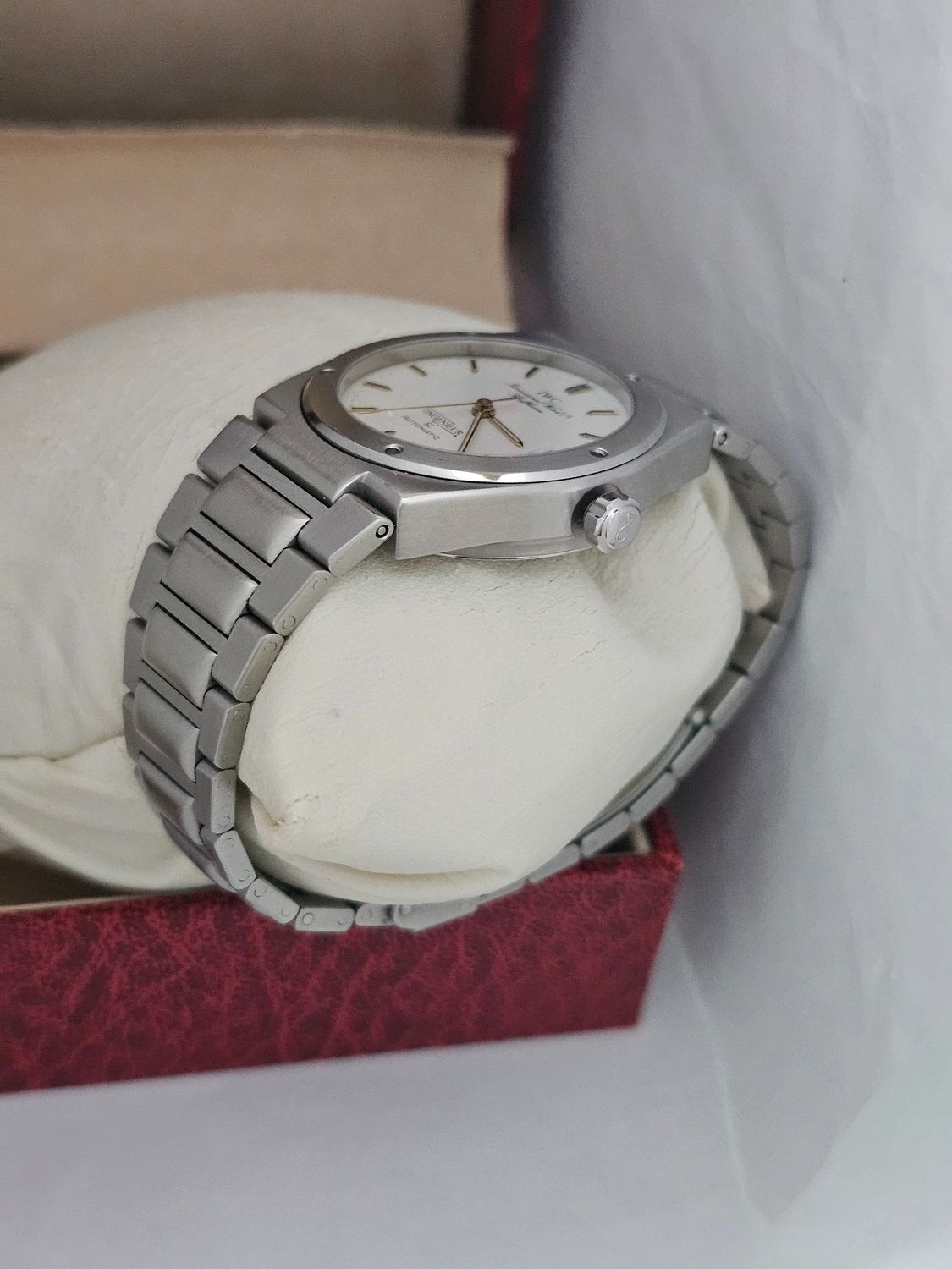 IWC Ingenieur SL Auto Rare White Graph Dial, Ref 3506, Box &amp; IWC certificate