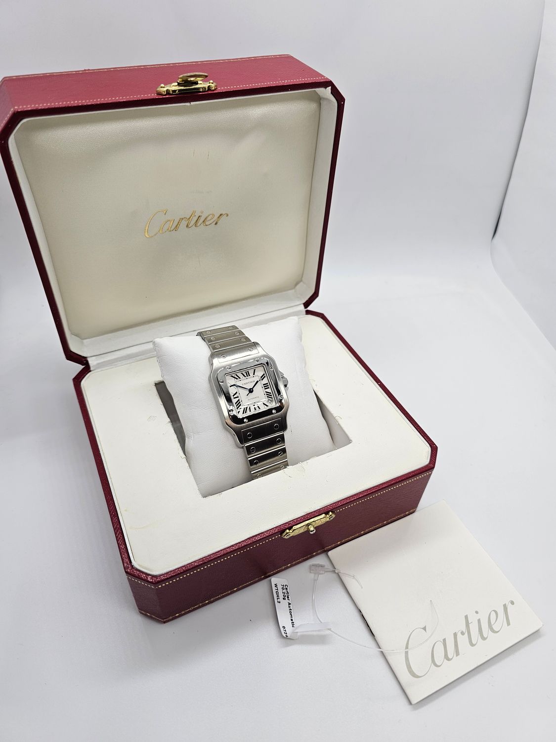 Cartier Santos Galbee XL W20098D6 2823 Watch White Dial Automatic
