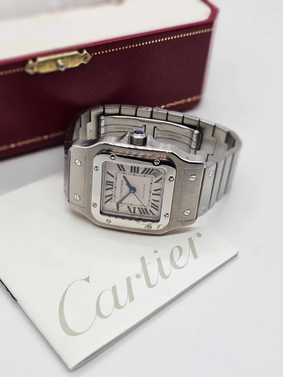 Cartier Santos Galbee XL W20098D6 2823 Watch White Dial Automatic