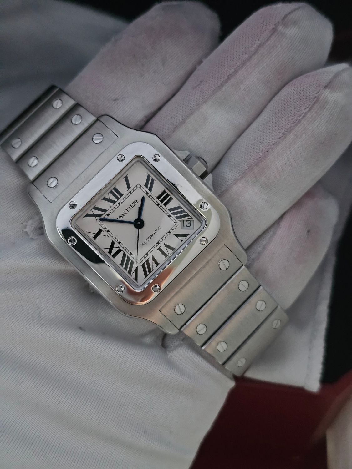 Cartier Santos Galbee XL W20098D6 2823 Watch White Dial Automatic