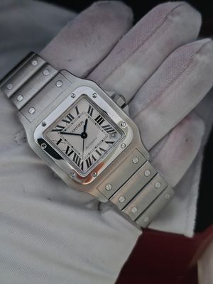 Cartier Santos Galbee XL W20098D6 2823 Watch White Dial Automatic