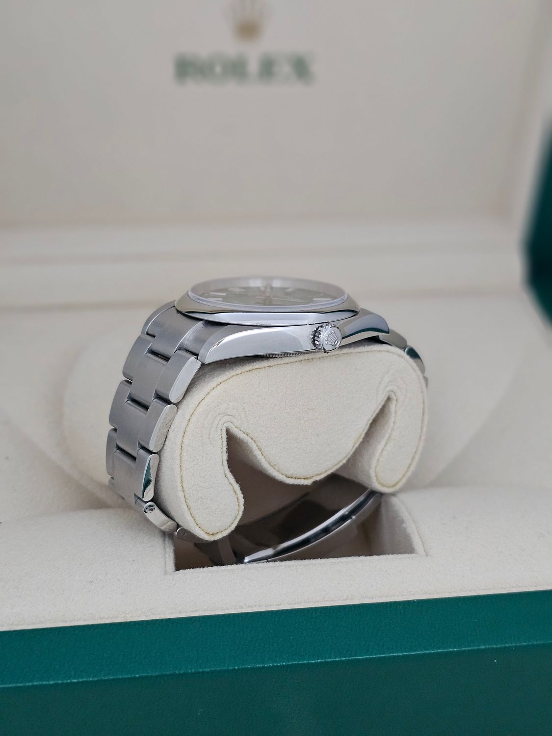 Rolex Oyster Perpetual Watch 124300, 41mm Green Dial 2022 Full Set