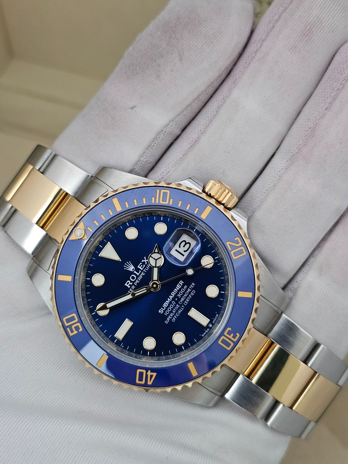 Rolex Submariner Watch 126613LB 41mm Bluesy, 2022 Full Set Superb Condition