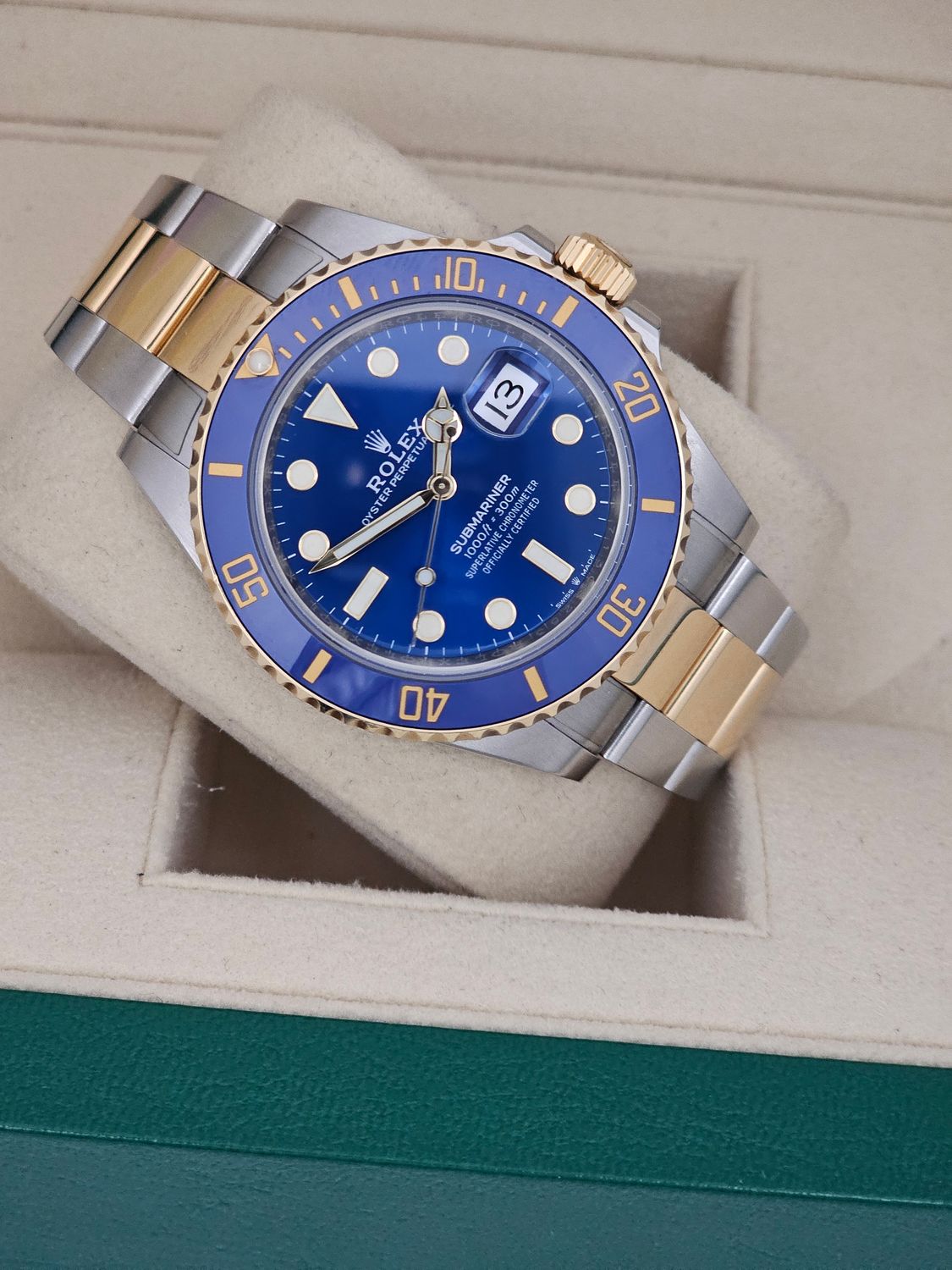 Rolex Submariner Watch 126613LB 41mm Bluesy, 2022 Full Set Superb Condition