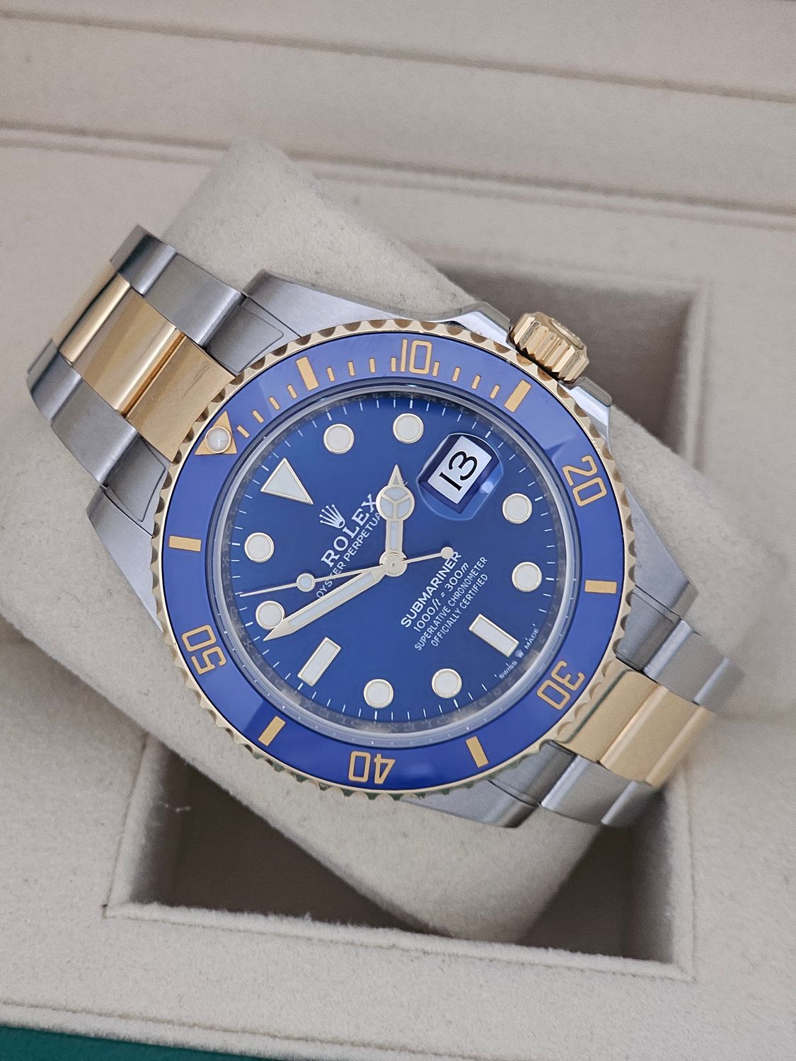 Rolex Submariner Watch 126613LB 41mm Bluesy, 2022 Full Set Superb Condition