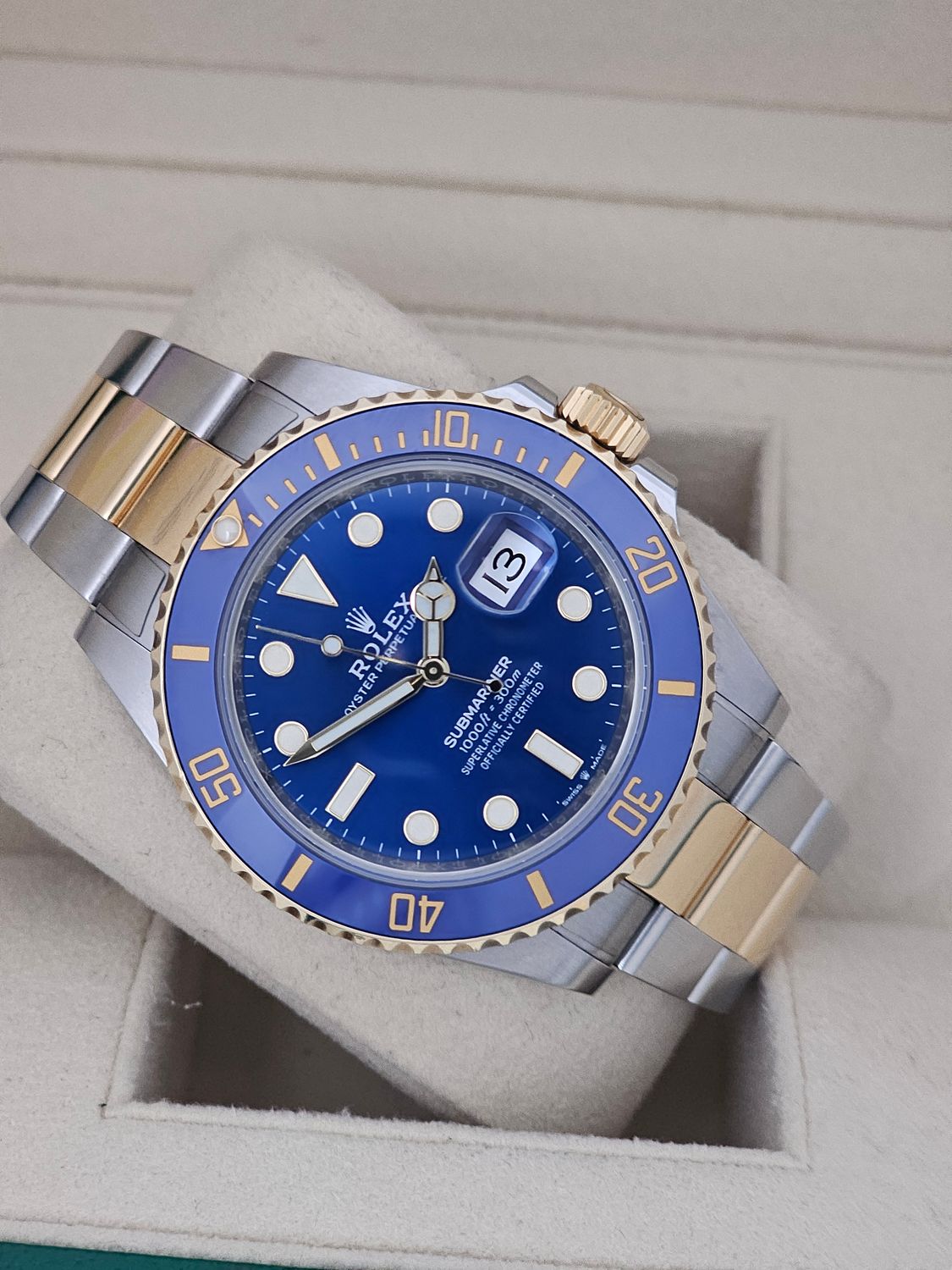 Rolex Submariner Watch 126613LB 41mm Bluesy, 2022 Full Set Superb Condition